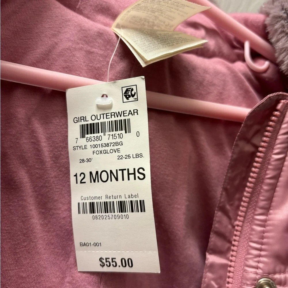 New cute girls snowsuit - 12 mos